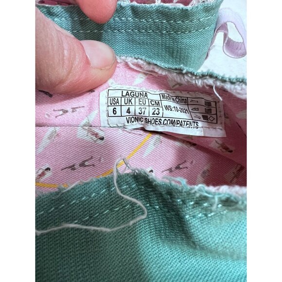 Vionic Beach Laguna blue canvas slip on shoe women size 6 - Picture 5 of 7